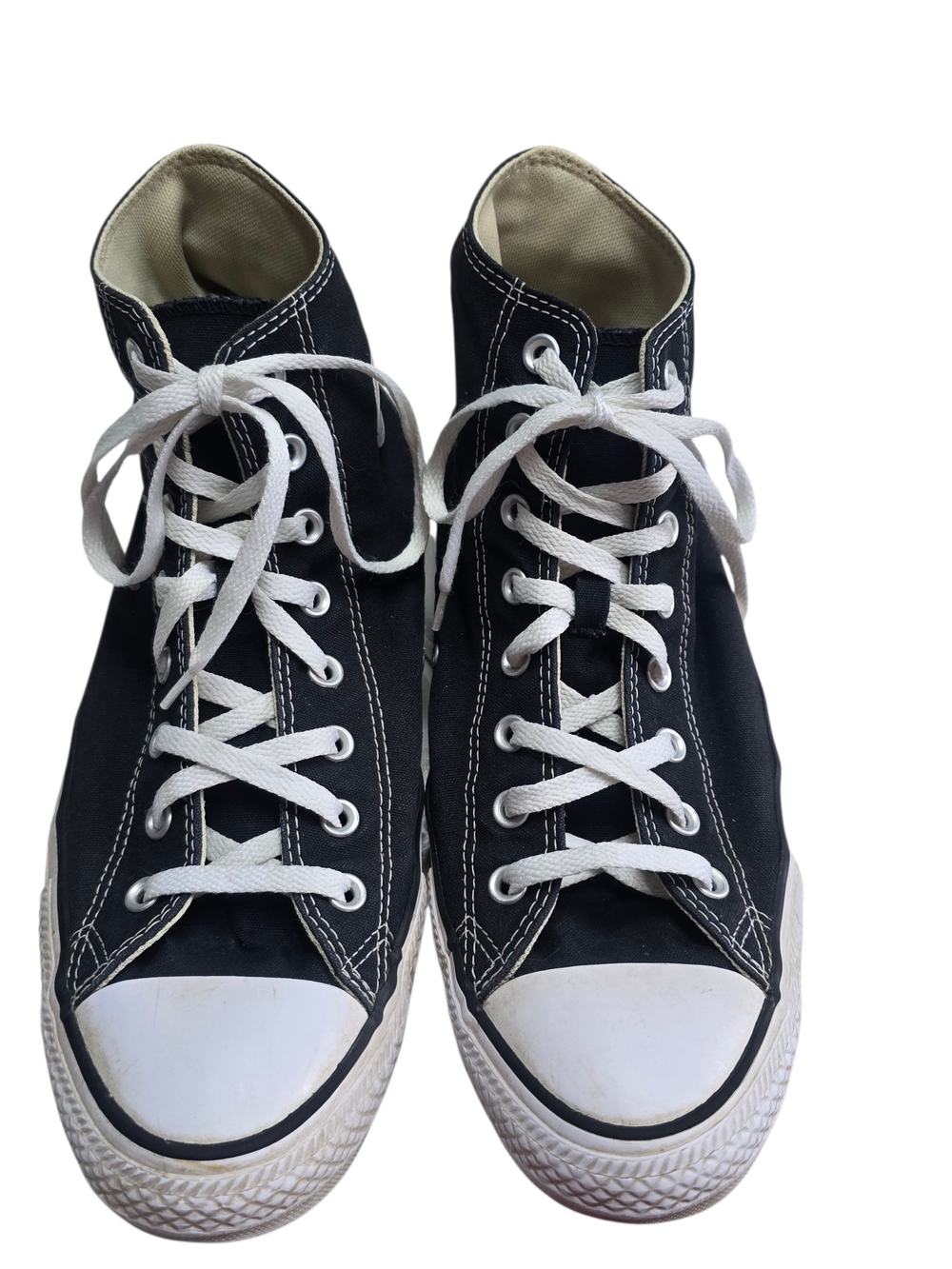Converse Chuck Taylor All Star High Top Sneakers Mens 12 Black White Canvas